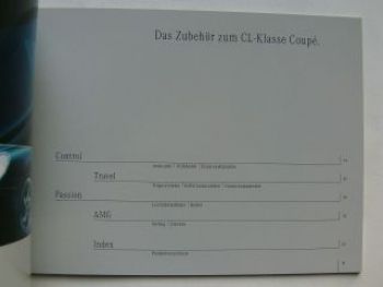 Mercedes Benz CL-Klasse Coupè BR215 Zubehör April 2001