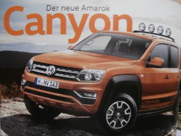VW Amarok +Aventura +Canyon +Highline +Aufbauten Prospekt Juni 2017