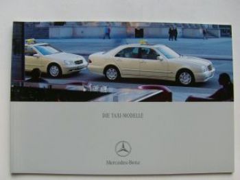 Mercedes Benz TAXI-Modelle Prospekt Mai 2001 NEU