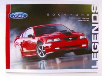 Ford Thunderbird Mustang GT 2004 USA Prospekt NEU