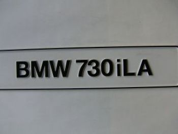 BMW Original Kennzeichenschild 730iL A E38