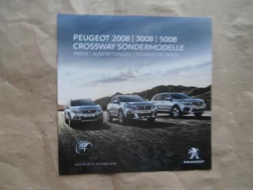 Peugeot 2008 3008 5008 Crossway Sondermodelle 10.10.2018