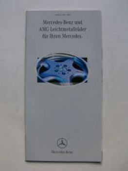 Mercedes Benz & AMG Leichtmetallräder Prospekt März 1998