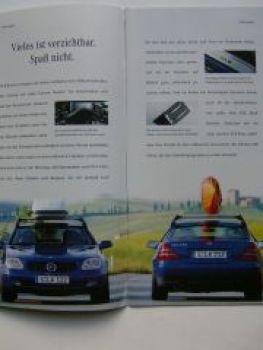 Mercedes Benz SLK R170 Zubehör Prospekt August 1996+Preise