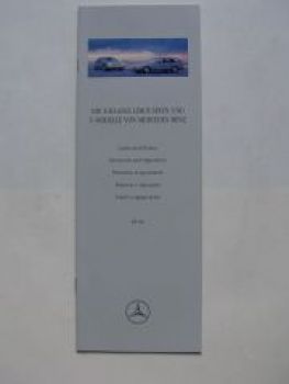 Mercedes Benz E-Klasse W210 Lacke & Polster September 1996