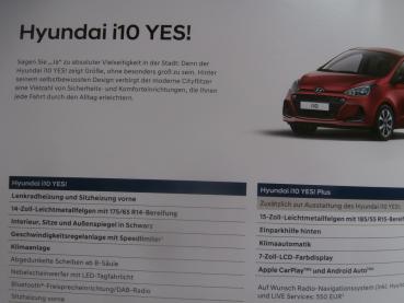 Hyundai YES! i10 i20 i30 Kona Sondermodelle Prospekt 3/2019
