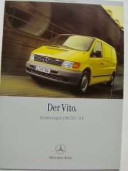 Mercedes Benz Vito Kastenwagen Prospekt Januar 2002 NEU