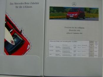 Mercedes Benz A-Klasse Vorstellungsmappe BR168 9/1998