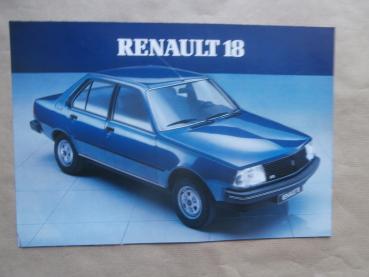 Renault 18 TL GTL GTS automatic TX GTX TD GTD +Turbo +variable Prospekt