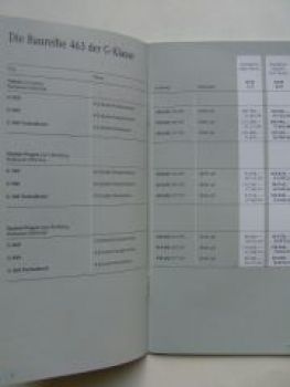 Mercedes Benz Preisliste G-Klasse BR461 BR463 Juni 1999