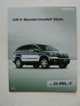 Honda CRV Style Prospektblatt November 2008