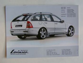 Lorinser Mercedes Benz Preisliste C-Klasse T S203 März 2001