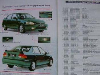 Honda Civic 4-Türer Originalzubehör Prospekt Januar 1999