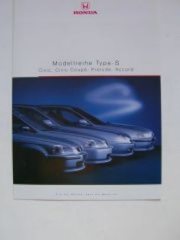 Honda Type-S Civic, Civic Coupè, Prelude, Accord April 1998