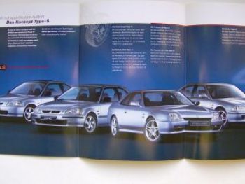 Honda Type-S Civic, Civic Coupè, Prelude, Accord April 1998