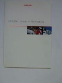 Honda. Immer in Bewegung Autos Boote Motorräder Mai 1999