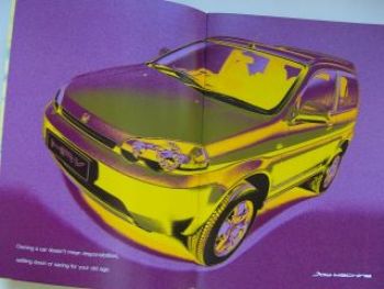 Honda HR-V Joy Machine Prospekt Englisch August 1999 NEU