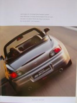 Honda S2000 Prospekt November 1999 NEU