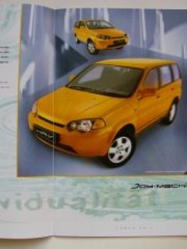 Honda HR-V Prospekt Februar 2001 NEU