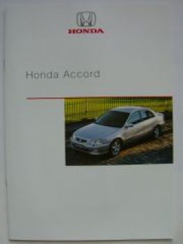 Honda Accord Prospekt Juni 2001 NEU +Preislisten