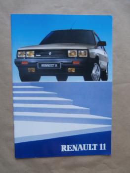 Renault 11  GTD TDE TL GTL +Automatic GTX TXE +Electronic +Turbo Französischer Katalog