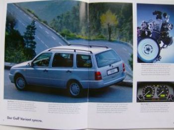 VW syncro. Das Allrad-Angebot Prospekt Mai 1996