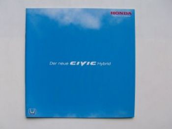 Honda Civic Hybrid Prospekt September 2005 NEU