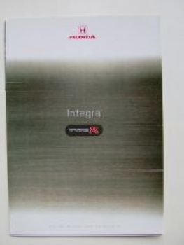 Honda Integra Type R Prospekt Vorabinformation September 1997