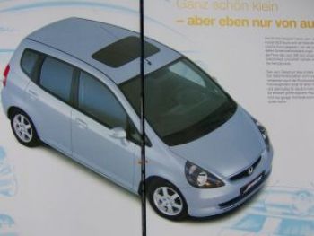 Honda Jazz Prospekt Dezember 2001 NEU