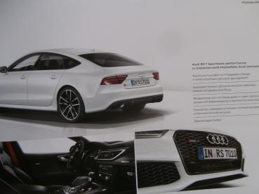 Audi RS7 Typ 4G Prospekt Buch September 2016 NEU