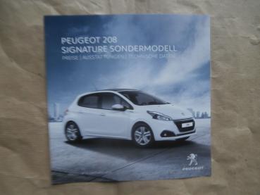 Peugeot 208 Signature Sondermodell Preisliste 10.Oktober 2018 PureTech82 110 110 EAT6