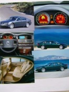 BMW 7er Reihe E65 E66 Pressebilder September 2001