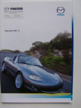 Mazda MX-5 Prospekt November 2003 +Preisliste NEU NB