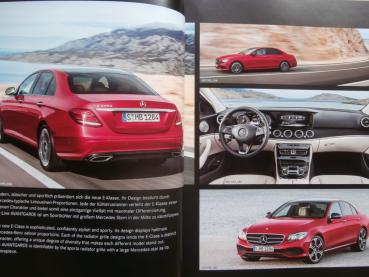 Mercedes Benz E-Klasse BR213 E220d E350e Exclusvie E400 4Matic Limousine März 2016 +Stick