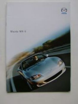 Mazda MX-5 Prospekt Februar 2001  NEU NB