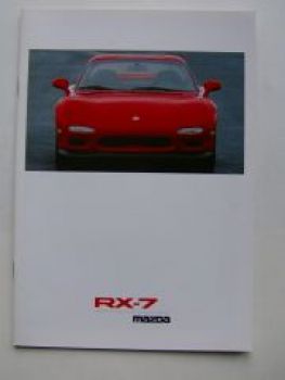 Mazda RX-7 Prospekt Juli 1992 Rarität