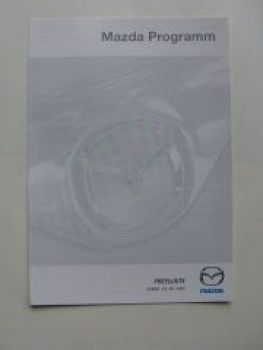 Mazda PKW-Programm Prospekt März 1996 NEU