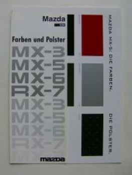 Mazda Farben und Polster MX-3 MX-5 MX-6 RX-7 September 1994