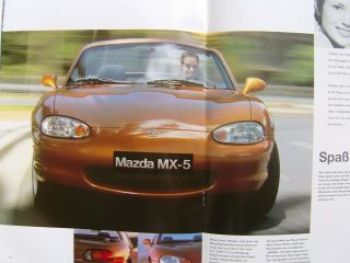 Mazda Programm Prospekt alle Modelle November 1998