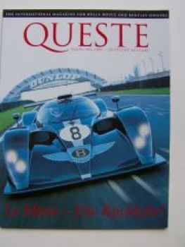 Queste Frühling 2001 Le Mans +Bentley Heft Nr.56 Deutsche Ausgabe