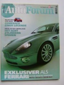Auto Forum 3/2001 Aston Martin Vanquish, Mini, BMW 740d E38