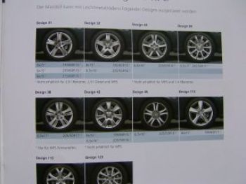 Mazda Leichtmetallfelgen Prospekt Juli 2008 NEU