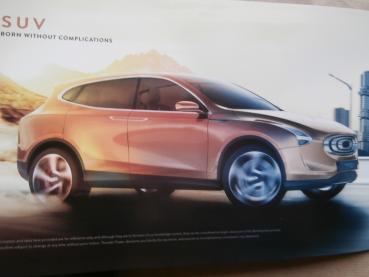 thunder power SUV Sedan IAA 2017 Prospekt Englisch NEU Rarität