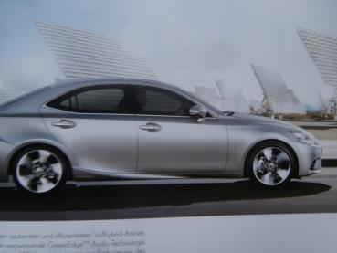 Lexus IS (XE3) 200h 300h F Sport +Executive Line Luxury Line Prospekt Januar 2016 +Preisliste