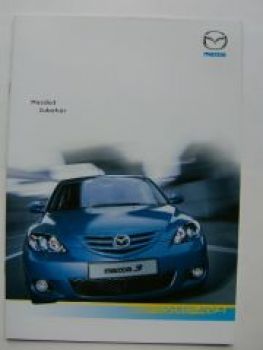 Mazda 3 Zubehör Prospekt Oktober 2003 NEU BK