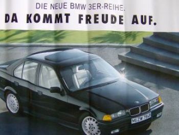 BMW 3er Reihe Limousine E36 Poster 1990 Original