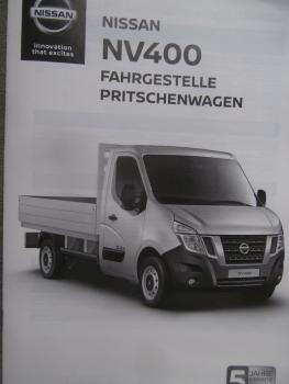 Nissan NV400 Fahrgestelle Pritschenwagen dCi 130 dCi 170 dCi 165 L2H1 L3H1 L4H1 14. Januar 2019