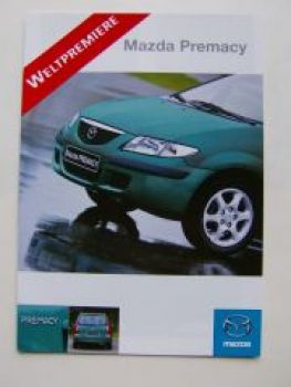 Mazda Premacy Weltpremiere Prospekt Februar 1999