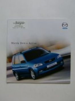 Mazda Demio Active Prospekt September 2001 NEU