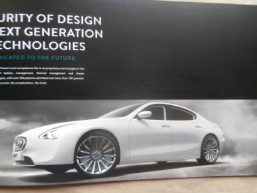 thunder power SUV Sedan IAA 2017 Prospekt Englisch NEU Rarität